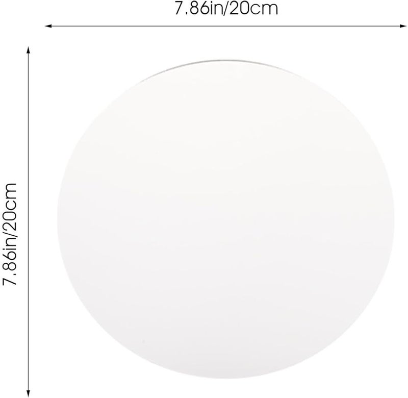 20Cm Round Acrylic Mirror for Wall Decor DIY Craft and Makeup Beauty Use - Image 2